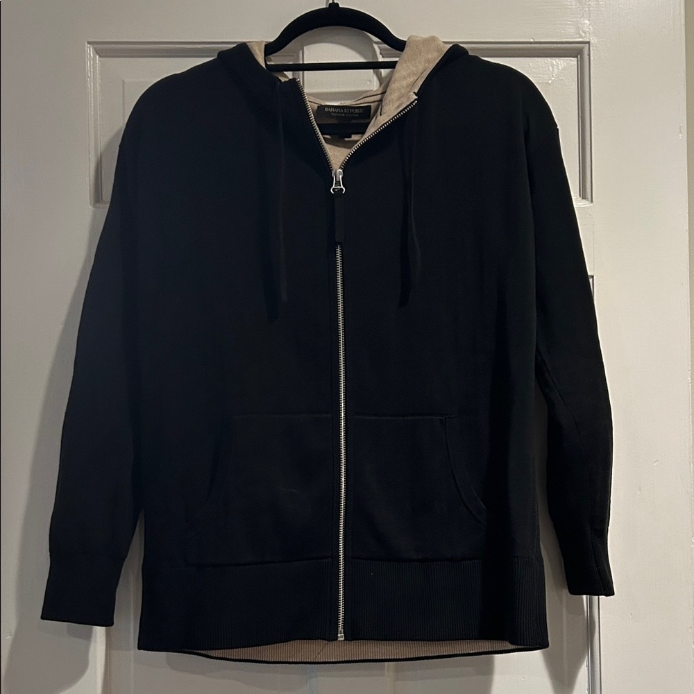 Banana Republic Black Zip-Up Hoodie